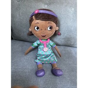 Disney Store Doc McStuffins Plush Girl Doctor Doll Toy Stuffed Animal Scrubs